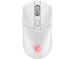 MSI VERSA 300 WIRELESS White - Gaming Muis - 2.4GHz / Bluetooth 5.3 / USB 2.0 - Tot 50 uur Batterijduur