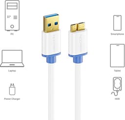 Micro USB 3.0 Datakabel tot 5 Gbit/s voor Mobiele Telefoons, Tablets en Externe Schijven — thumbnail 5