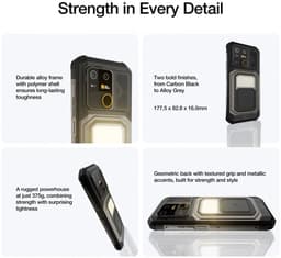 AGM G3, 17,1 cm (6.72"), 12 GB, 512 GB, 64 MP, Android 15, Zwart — thumbnail 5