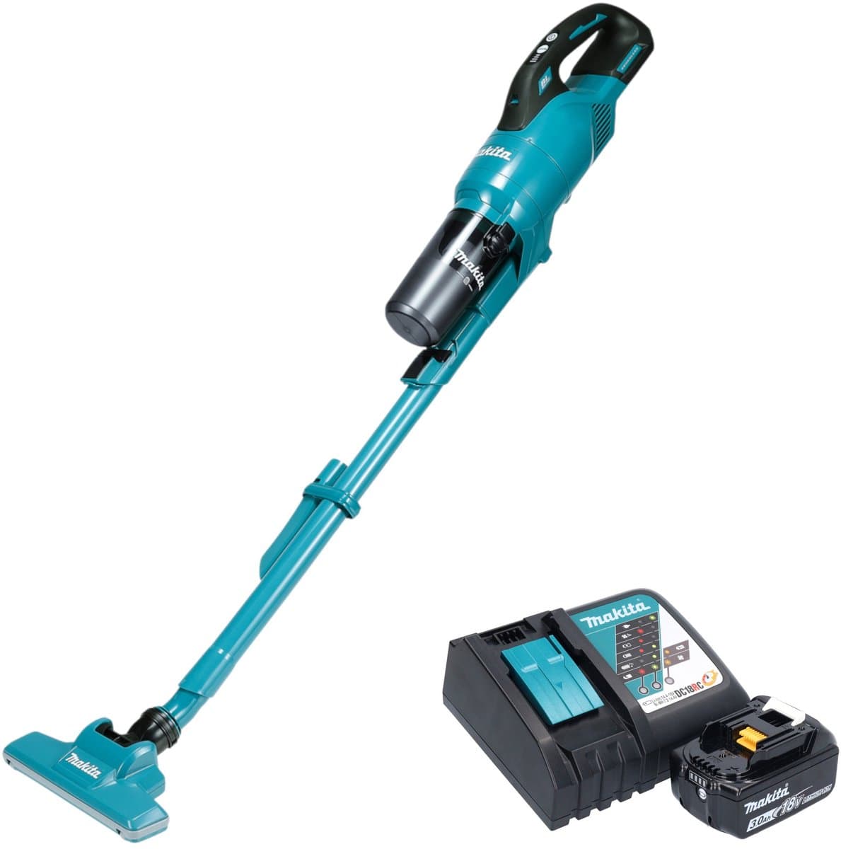 Makita - 18V ACCU-Steelstofzuiger, 1x accu 3,0 Ah LXT, lader DCL286FRF — afbeelding 1