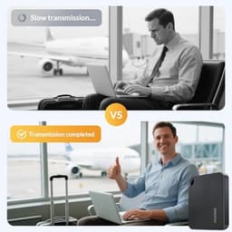 Draagbare 2TB SSD Schijf - USB 3.2 Gen 1 tot 466 MB/s - Externe Harde Schijf met 2-in-1 USB-C Kabel — thumbnail 5
