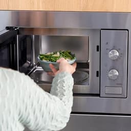 Inbouwmagnetron 20 liter met Grillfunctie en Ondooifunctie, 800W Magnetronvermogen, RVS — thumbnail 2