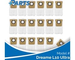 Dreame L10 Ultra Stofzakken (18 Stuks, Plus.Parts® alternatief voor RDB3)