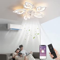 Stille LED Plafondventilator met Dimbare Verlichting en Afstandsbediening — thumbnail 5