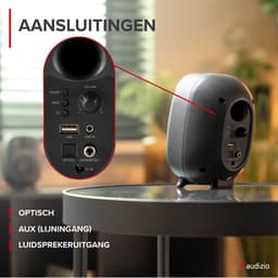 PC speakers - Audizio RS60 - Computer speakers - Gaming speakers - Bluetooth - Donkergrijs - 120W — thumbnail 5