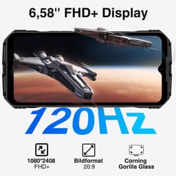 DOOGEE VMAX PLUS 5G - Robuuste Smartphone - Robuuste Telefoon - 36 GB ROM + 512 GB ROM - 22000 mAh/33 W- 200 MP + 32 MP + 20 MP nachtzicht - 6,58 inch FHD+ 120 Hz IPS - NFC - Face ID - Wi-Fi 6 - dubbele luidsprekers - Zwart — thumbnail 2
