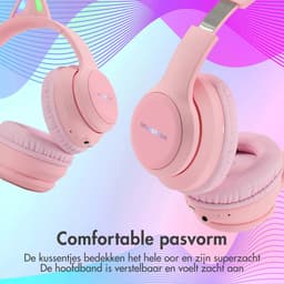 imoshion Kinder Koptelefoon Kattenoortjes - Bluetooth en Decibelbegrenzer - Draadloze Koptelefoon Kinderen — thumbnail 4