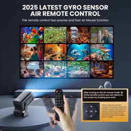 Mini Beamer - Projector met Wifi - Bluetooth — thumbnail 5
