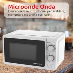 Multifunctionele Magnetron met Grill 20L – Krachtige Kleine Magnetron 800W, Handmatige Instelling en Timer — thumbnail 2