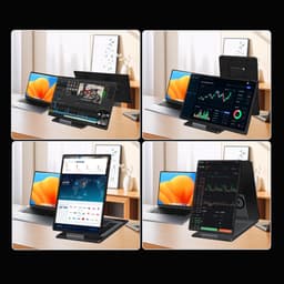 Virello® Infinity 15,6’’ - Portable Monitor - Inclusief Beschermhoes - Draagbaar Beeldscherm - Draagbare Monitor - Full HD - IPS - Grijs - 2 jaar garantie — thumbnail 4