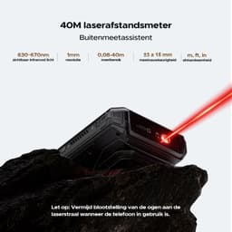 DOOGEE V Max LR 5G - Robuuste Smartphone - Robuuste Telefoon - 36 GB RAM + 512 GB ROM - Met 40 m laserdetectie - 20500 mAh/45 W - MTK 7300 - 6,78 inch FHD+120 Hz - 200 MP+32 MP camera - 1200 LMkampeerlamp - 3 kaartsleuven - WiFi 6E - NFC - Zwart — thumbnail 4