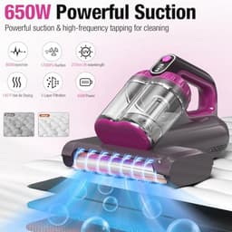 Matrasstofzuiger met UV-C-licht en hoge verwarmingstechnologie - 15 kPa zuigkracht en 450 W — thumbnail 3