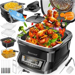 KESSER® Multicooker Airfryer 8L met 16 Kookfuncties Inclusief Stoomkoker, Rijstkoker, Grill Apparaat — thumbnail 1