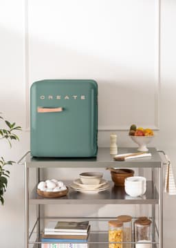 CREATE - Koelkast in retrostijl - Sage - Handvat Roségoud - FRIDGE RETRO 48L — thumbnail 5