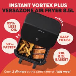 XXL Heteluchtfriteuse met Dubbele Kamer - 8-in-1 Multifunctioneel — thumbnail 3