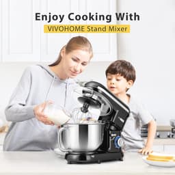 Keukenmachine 5,7 liter met 10 snelheden en spatbescherming — thumbnail 5