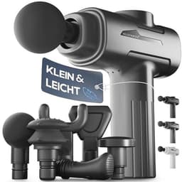 HELDENWERK Massagepistool incl. 6 massagekoppen en 3200 omw/min, spiermassagepistool met USB-C-aansluiting, spiermassageapparaat, massagegun, spiermassagepistool, spierpistool (grijs) — thumbnail 1