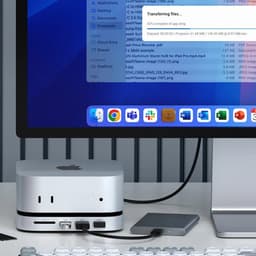 Satechi USB-C Stand/hub Mac mini M4 (SSD) – Geschikt voor Mac Mini (2024) – Met ruimte voor SSD geheugen – Met diverse extra poorten voor aansluiten randapparatuur – Grijs — thumbnail 5