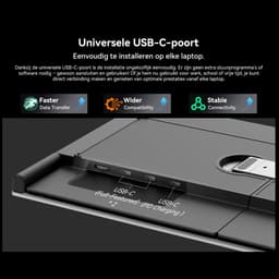 Blackview DCM8 15.3" Dubbele Draagbare Monitor – 100% sRGB – Extra Laptopscherm 13-17.3" – Uitbreidingsscherm – Plug & Play – Geschikt voor PC, Laptop, Xbox, PS3/4/5, Switch – Grijs — thumbnail 3