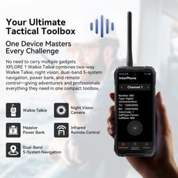 Blackview XPLORE 1 Walkie Talkie - Robuuste Smartphone - 5G - 48GB RAM - 512GB ROM - 108MP Camera - 6.78 inch - Robuuste Telefoon - Android 15 - NFC - GPS - Oranje — thumbnail 3