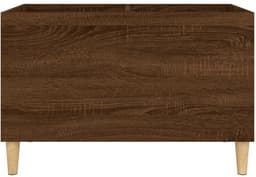 Platenspeler Meubel - LP-kast - Platenspelerkast - Draaitafelstandaard - Platenspelerstandaard - Vintage Displayplank - Bruineiken — thumbnail 5