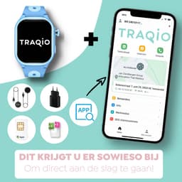 Traqio TRQ08 - smartwatch kinderen - gps horloge kind - kinderhorloge bellen - gps tracker kinderhorloge - kinderhorloge met gps - kinderhorloge - Blauw — thumbnail 3
