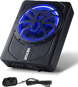 VEVOR Auto-Subwoofer Onder de Stoel 440 W Slank Actief Subwoofersysteem 254mm — thumbnail 1