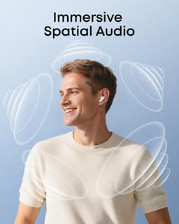 soundcore Liberty Buds by Anker - Semi-in - Ear design met afneembare kleppen - Adaptieve ruisonderdrukking - Snel opladen - Draadloze bluetooth-hoofdtelefoon met vertaling - 30 uur batterijduur — thumbnail 4