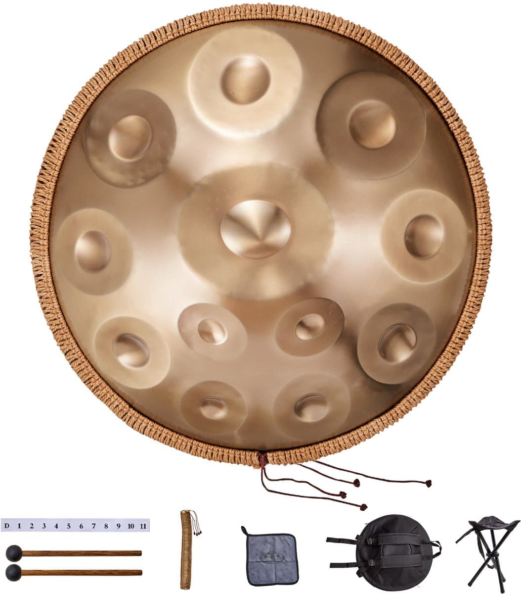 VEVOR Handpan Drum 55cm 12 Noten D Mineur Handtrommelinstrument met Hamer — afbeelding 1