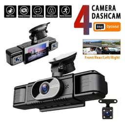 De F100 grensoverschrijdende dashcam beschikt over vier opnamelenzen, 1080p infrarood, nachtzicht en GPS, en neemt gelijktijdig op. — thumbnail 1
