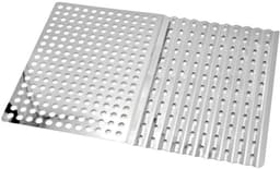BBQ Barbecue RVS grillplaten - 2 stuks — thumbnail 3