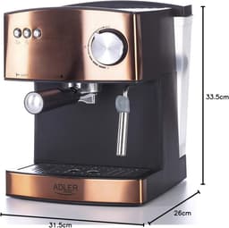 Koffiezetapparaat Espresso Aluminium Goud 850W 15 Bar 1,6L — thumbnail 2