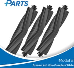 Dreame X40 Ultra Complete White Borstels (3 Stuks, Plus.Parts® alternatief voor RMSRB0) — thumbnail 1