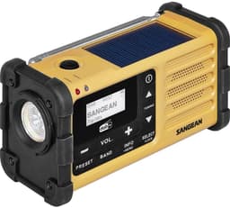 Sangean MMR-88 DAB+ Outdoorradio DAB+, VHF (FM) Noodradio Acculaadfunctie, Zaklamp, Zonnepaneel, Handslinger Zwart, Gee — thumbnail 1