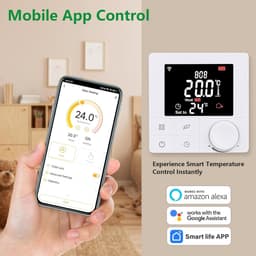 Slimme Wifi Thermostaat voor Waterverwarming - App Bediening & Spraakbesturing — thumbnail 3