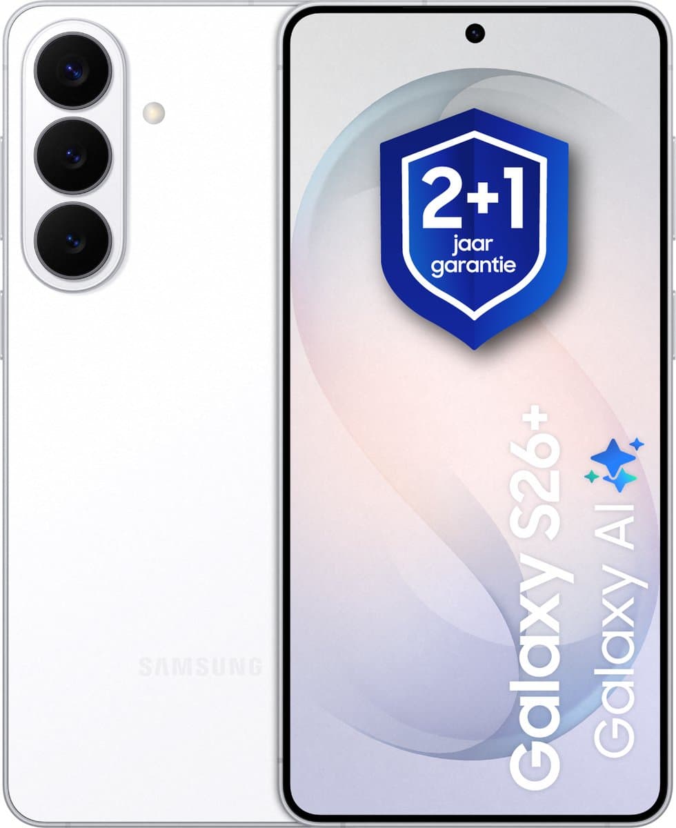 Samsung Galaxy S26 Plus - Smartphone - 512GB - White + 1 jaar extra garantie — afbeelding 1