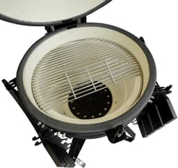 Patton Premium Large 21" Kamado met Onderstel en Zijtafels - Rooster Ø47 cm - Matzwart — thumbnail 3