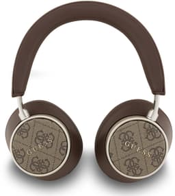 Guess Bluetooth Koptelefoon- ENC - PU Leather - 4G Classic Logo - Bruin — thumbnail 4