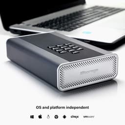 Beveiligde Harde Schijf - Versleutelde Externe Schijf - Data Bescherming - PIN Beveiligd - 185 cm - Zwart Grijs — thumbnail 5