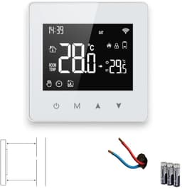 Thermostaat | Wifi opbouw 2-draads | Touchscreen | Tuya Smart Life | Spraakbediening | Wit — thumbnail 1
