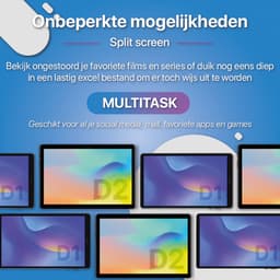 SwayTosh Tab D2 – Tablet – Android 16 – 6+8GB RAM – 2026 – 128+64GB Opslag – 4G – WiFi – Octa Core Processor – 10 inch – Hoes + Screenprotectors inbegrepen — thumbnail 4