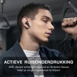 Tech Essentials FlexBeat - Draadloze Oordopjes met Active Noise Cancelling - Bluetooth 5.4 - In Ear Sport Oortjes voor Hardlopen - Microfoon - Earbuds met Oplaadcase - Muziek - Zwart — thumbnail 4
