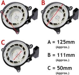 Trekkoord Starter - Terugslag Starter - Motor Grasmaaier Starten - Eenvoudige Installatie - 125mm 111mm 50mm — thumbnail 3