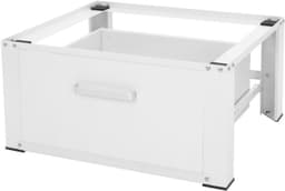 RONN® Wasmachine Verhoger - Wasmachine Verhoger met Lade - Wasmachine Sokkel Met Laadcapaciteit tot 150 KG - Wit - 63cm x 54cm x 32cm ;9kg — thumbnail 1