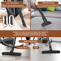 DnA® Karcher - Karcher Stofzuiger - Bouwstofzuiger - Festool Stofzuiger - Bouwstofzuiger Zonder Zak - Grijs - 33cm x 31cm x 53cm — thumbnail 4