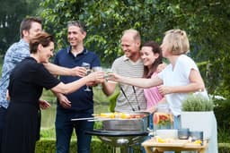 Barbecook Loewy 50 - Houtskool BBQ barbecue - Grilloppervlak 47.5cm - Incl. Windscherm, BBQ rooster en asopvangpot - RVS — thumbnail 2