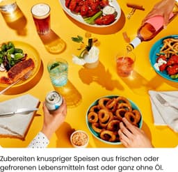 Heteluchtfriteuse - Airfryer - Gezond Frituren - Met Kijkvenster - 3 Liter Capaciteit - Zwart — thumbnail 2