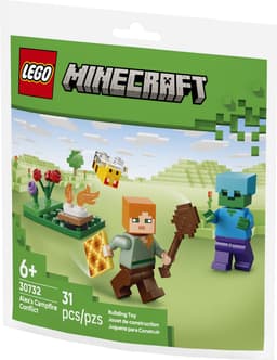 LEGO Minecraft - Alex en de strijd bij het kampvuur Constructiespeelgoed — thumbnail 2