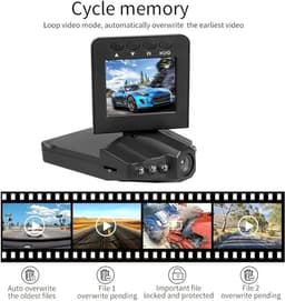 Dashcam - Autocamera DVR - Verkeersveiligheid - 1080P HD Nachtzicht - 2.5 inch display - Zwart — thumbnail 3