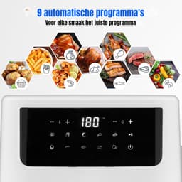 Aurixi® Mini airfryer - Airfryer - Airfryer klein - Wit - 42cm x 32cm x 33cm — thumbnail 4